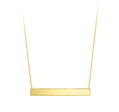 Personalized Gold Bar Necklace