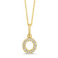 Classic Mini Initial Diamond Pendant