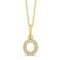 Brilliant Mini Initial Diamond Pendant