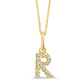 Classic Mini Initial Diamond Pendant