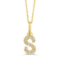 Classic Mini Initial Diamond Pendant