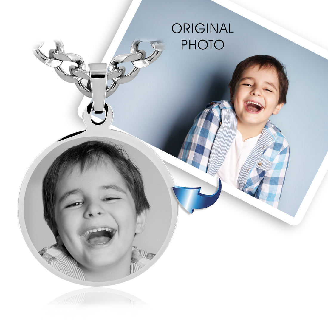 Circle Photo Necklace