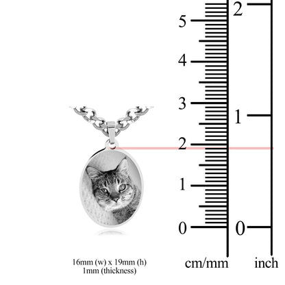 Oval Photo Necklace
