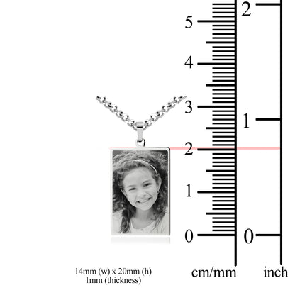 Memory Rectangle Necklace