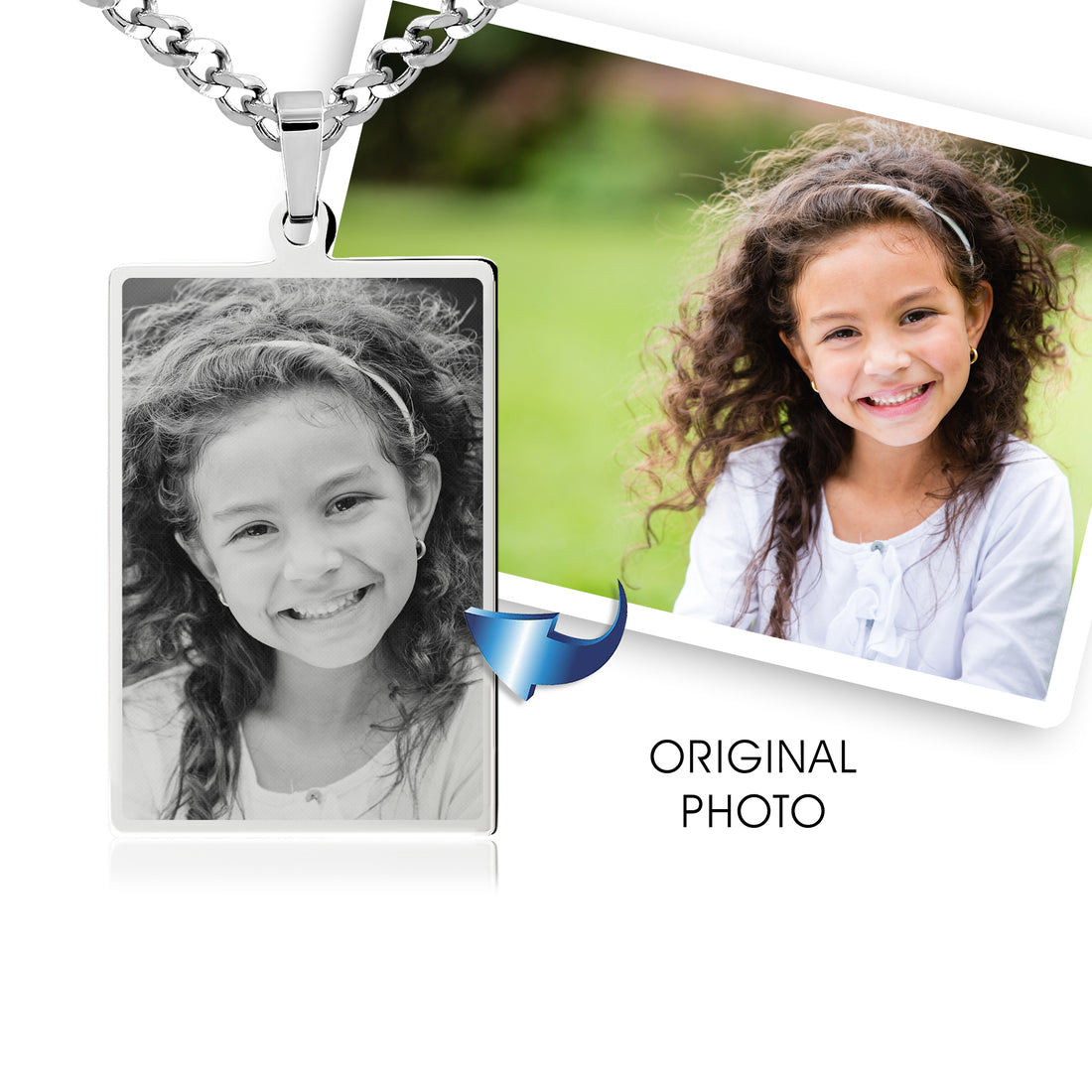 Rectangle Photo Necklace
