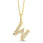 Classic Mini Initial Diamond Pendant