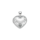 10k Gold Flower Heart Locket- 2 Sizes