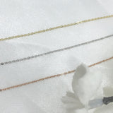 10k Gold Sparkly Light Weight Chain- Adjustable Lengths
