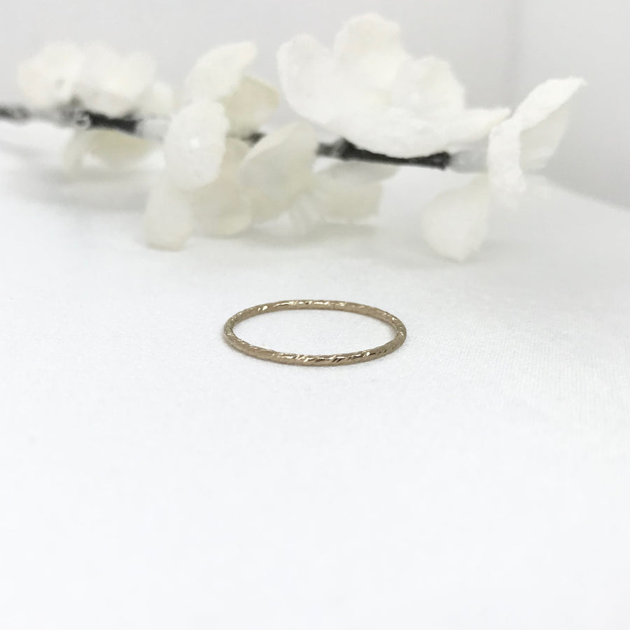 14k Gold Filled Sparkle Cut Ring