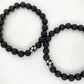Soccer Ball Onyx Beaded Bracelet by Ital Gem