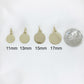 Personalized Gold Circle Pendant