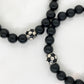Soccer Ball Onyx Beaded Bracelet by Ital Gem