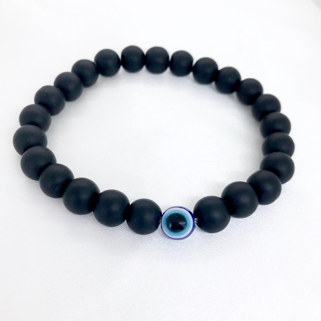 Onyx Evil Eye Bracelet
