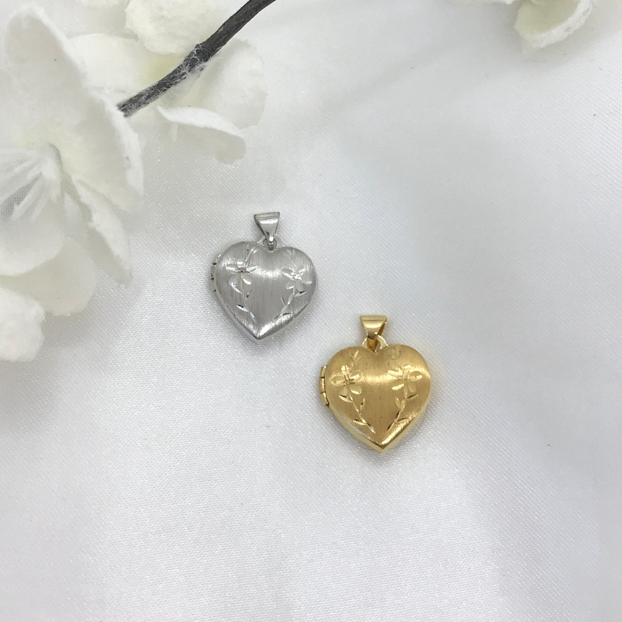 10k Gold Fancy Heart Locket