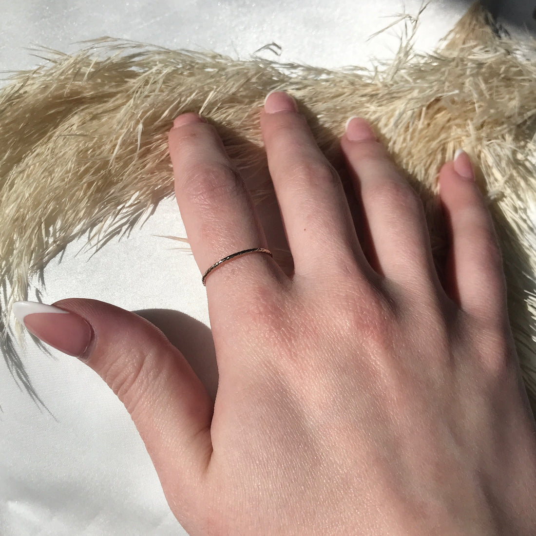 Dainty Sparkle Cut Ring