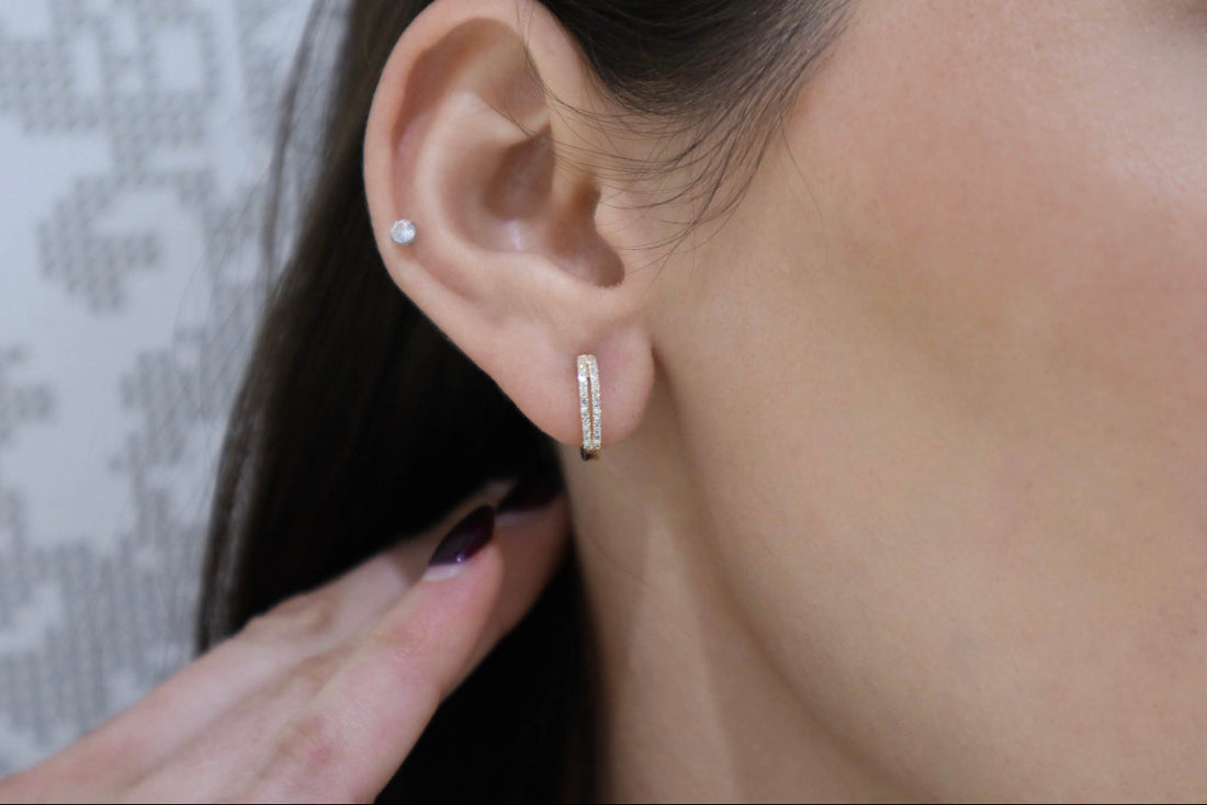 Everyday Diamond Huggies