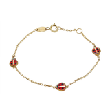 Children's 10k Gold Ladybug Bracelet