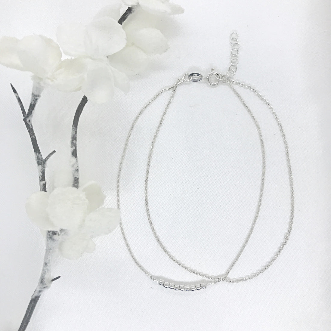 Stella Double Strand Anklet