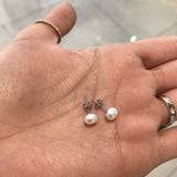 Fresh Water Pearl Earrings 925 Sterling Silver